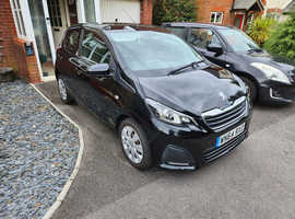 Peugeot 108, 2014 (64) Black Hatchback, Manual Petrol, 28,636 miles
