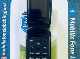 Brand New Samsung GT-E1272 Folding Flip 2G Basic Phone Black Unlocked Big Keypad Buttons & Dual