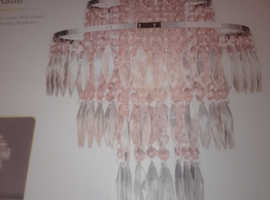 New pink and white light shade