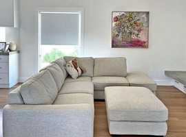 Grey 5x Settee Corner Sofa