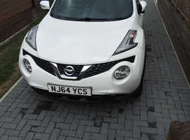 Nissan Juke, 2014 (64) White Hatchback, Manual Diesel, 85,000 miles