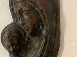 Beautiful solid bronze Mary & Jesus
