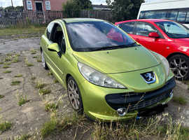 Peugeot 207, 2009 (09) Yellow Hatchback, Manual Petrol, 90,000 miles