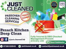 PASSOVER CLEANING SERVICES Pesach Kitchen Deep Clean Fully insured & DBS Checked