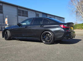 BMW 3 Series, 2019 Black Saloon, Automatic Diesel, 93000 miles, VERY HIGH SPEC