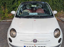 Fiat 500, 2009 (59) White Hatchback, Manual Petrol, 93,000 miles