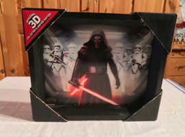 Limited Edition Kylo Ren & Stormtroopers, Star Wars VII Force Awakens, 3D Poster
