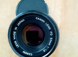 Canon 50mm 1.8 FD lens