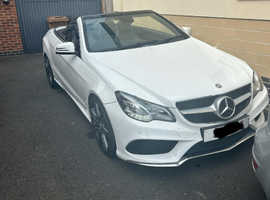 Mercedes E Class, 2013 (13) White Convertible , Automatic Diesel, 97,000 miles