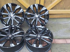 suzuki swift alloy wheels in gloss black