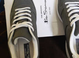 Mens Ben Sherman grey trainers size 10