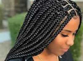 Hair braiding styles include: crochet, dread Locs, sew-in, comb twist, butterfly Locs, box braids, micros, Feed-in etc.