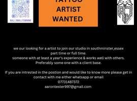Tattooist wanted