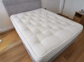 Divan Double Bed Frame Mattress In Perfect Condition