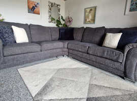 SCS Large Grey Corner Sofa  Delivery Available