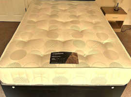 Small double bed with mattress included headboard