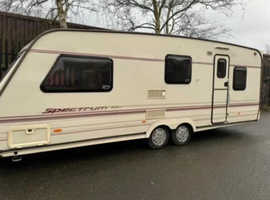 2004 abbey spectrum 4/5 berth twin axle can be fixed end bed