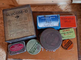 Two Retro First Aid Boxes with Contents