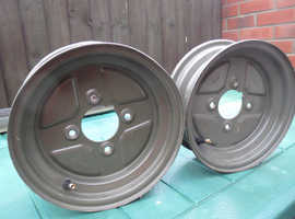 TWO - TRAILER WHEELS for 145 X 10 TYRES (ONE PAIR)