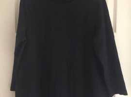 (198) George black maternity top, size 14