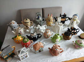 Novelty tea pot collection