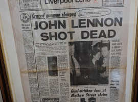44 year old news paper of John Lennon assassination