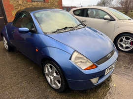 Ford StreetKa, 2004 (54) Blue Convertible, Manual Petrol, 56,153 m