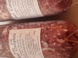 Frozen raw dog food
