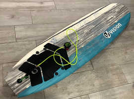 7ft Soft/Foam Vision Spark Surfboard and leash £60