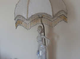 Lady lamp marble base