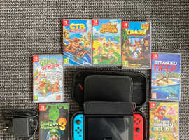 Nintendo switch and 7 games