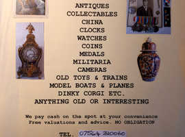 INSTANT CASH FOR ANTIQUES AND COLLECTABLES