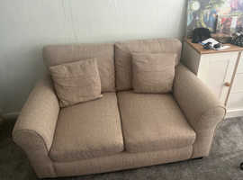 Lisbon Fabric 2 Seater Sofa - Stone