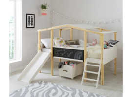 Single bed with slide