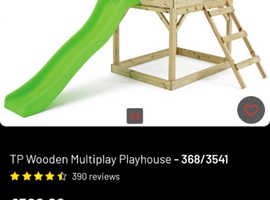 Slide with playhouse