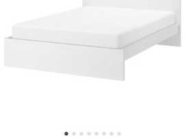 IKEA Malm White Double Bed Frame