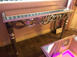 Mirrored console table
