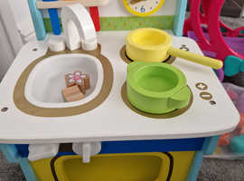 Wooden cooker, early learning centre.