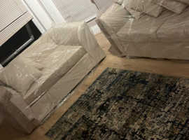 **Spacious Brand New Corner Setup - 2 & 3 Seater with Stylish Footstool**