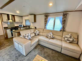 New, Rare Center Lounge Caravan on site in Trecco Bay South Wales in Porthcawl