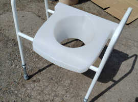 Raised toilet seat and frame