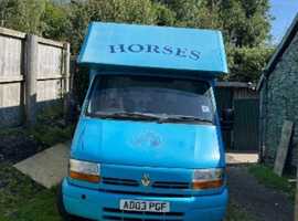 Renault master horse box
