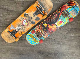 2 used skateboards