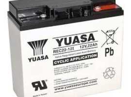 Brand new Yuasa 12v 22ah batteries only £35