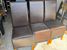 Three free dining chairs