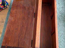 Solid oak tv unit & coffee table