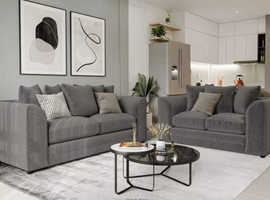 **Premium Brand New Corner Sofa - 2 & 3 Seater with Ottoman Addition**