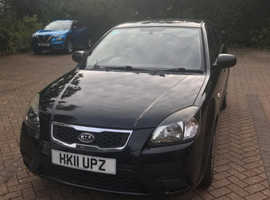 Kia Rio, 2011 (11) black hatchback, Manual Petrol, 56,500 miles