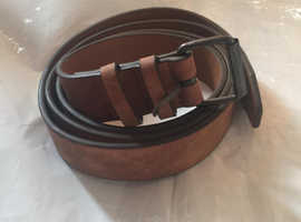 Light Brown Leather belt - Size Large