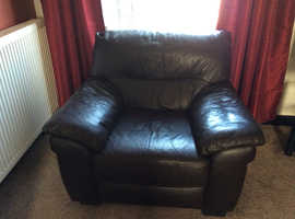 2X Part Leather Arm Chairs